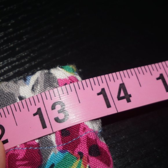 Vintage 90s Ditzy Floral Strapless Romper Medium - Picture 9 of 10